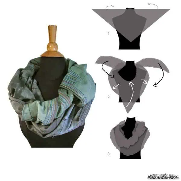 بستن شال و روسری